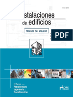 Instalaciones de Edificios - Manual Del Usuario - Cype