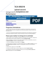 U1 Asignment - Competence and Performance