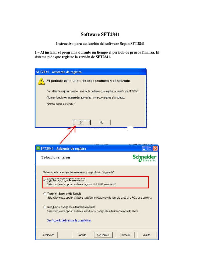 Activación del Software SFT2841 | PDF
