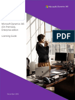 Microsoft Dynamics 365 (On-Premises), Enterprise Edition Licensing Guide