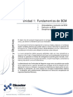 Unidad 1 - Fundamentos de BCM