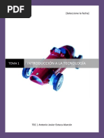 Tema 1 Tecnologia- Introducción a La Tecnología