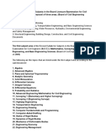 The Revised Syllabi For Subjects in The Board Licensure Examination For Civil Engineers