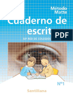 Santillana - Cuaderno De Escritura 1 (Metodo Matte).pdf