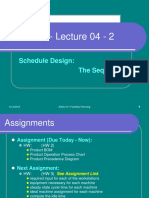 IENG 471 - Lecture 04 - 2: Schedule Design: The Sequel