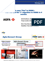 Agfa Says "Yes" To Hana: The Poc and The 1 Migration To Hana in 4 Months