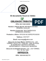 Validador de Documentos Fiscales