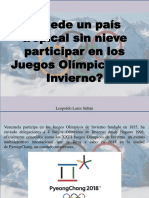 Leopoldo Lares Sultán - Puede un país tropical sin nieve participar en los Juegos Olímpicos de Invierno