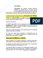 Las 4 Escuelas Presocráticas Más Importantes