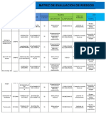 Matriz de Evaluación de Riesgos