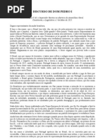 Discurso de Dom Pedro i