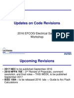 Updates On Code Revisions: 2016 EFCOG Electrical Safety Workshop