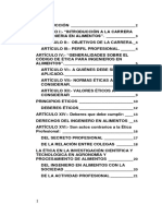 Código de Ética, Ingeniero en Alimentos