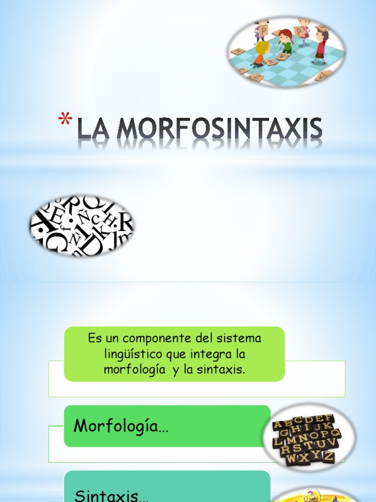 La Morfosintaxis PDF