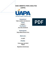 Tarea 1 Analisis de El Discurso