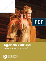 Agenda Culturel Janvier Mars 2018