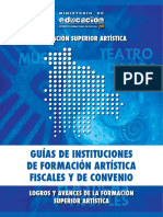 Guías de Instituciones de Formación Artística Fiscales y de Convenio