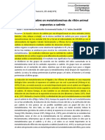 Artículo 6 Contenido de Cobre en Metalotioneínas de Riñón Animal Expuestas A Cadmio