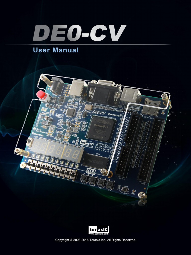 DE0 CV User Manual 112 | PDF | Field Programmable Gate Array
