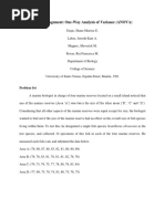 Data Management: One-Way Analysis of Variance (ANOVA) : Problem Set