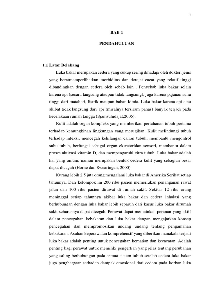Makalah Asuhan Keperawatan Luka Bakar Intrahospital Fix PDF