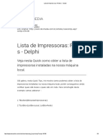 Lista de Impressoras - Printers - Delphi