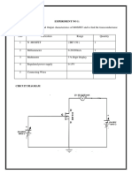 Mosfet Characteristics