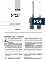 Icom IC-A24 - A6 Instruction Manual