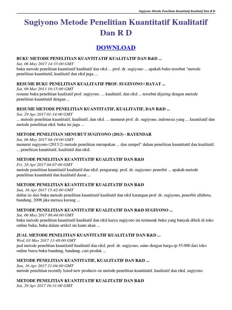 Buku Sugiyono 2017 Pdf Ilmusosial Id
