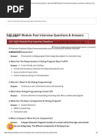 Most SAP ABAP Module Pool Interview Questions and Answers