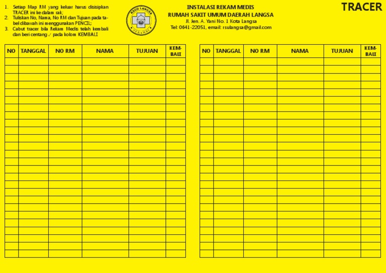 Tracer Map Kuning | PDF