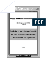 Estandares Para La Acreditacion de Las Carreras Profesionales Universitaria de Ingenieria