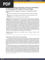 Kinetic Modelling at The Basis of Process Simulation For Heterogeneous Catalytic Process Design