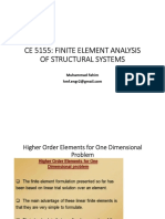 Ce 5155: Finite Element Analysis of Structural Systems: Muhammad Fahim