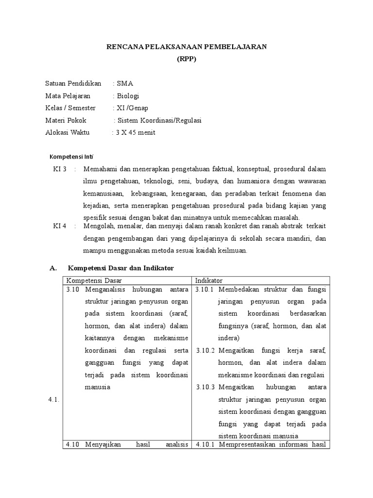 Contoh RPP PBL | PDF