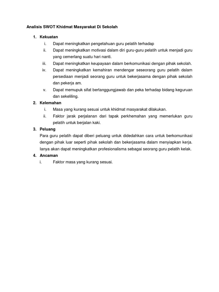Analisis Swot Refleksi Big 4docx Docx