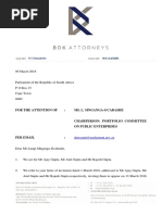 Letter From Gupta Lawyers- 6 March 2018