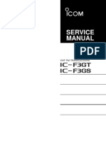 Icom IC-F3G Service Manual