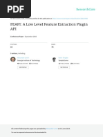 FEAPI A Low Level Feature Extraction Plugin API