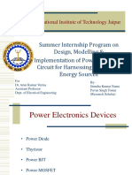 Summer Internship Program On Design, Modelling & Implementation of Power Electronic Circuit For Harnessing Renewable Energy Sources