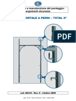 Manuale Uso Manutenzione Ponteggio Perni TX Sicurezza Rev0