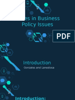Cases in Business Policy Issues
