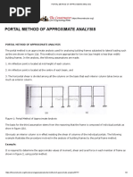 Cantilever Method Frame Analysis | PDF | Solid Mechanics | Column