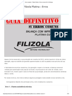 Guia Completo - Filizola Platina - Erros Comuns #1 - Dr. Balança