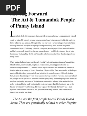 The Ati & Tumandok People of Panay Island