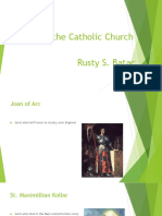 Saints of The Catholic Church Rusty S. Batac