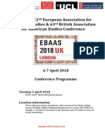 EBAAS 2018 Conference Programme 09-03-18