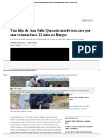 Una Hija de Ana Julia Quezada Murió Tras Caer Por Una Ventana Hace 22 Años en Burgos _ España _ EL PAÍS