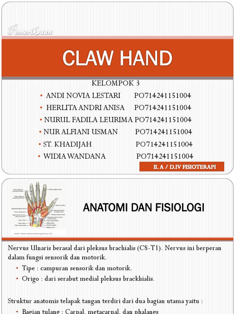 Definisi dan Pemeriksaan Claw Hand | PDF | Pengembangan Diri | Sains ...