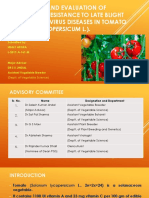 Development and Evaluation of Hybrid(s) For Resistance